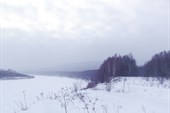 Томь, Ажендаровский хребет в тумане