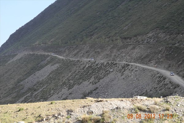 Дорога с перевала Кату-Ярык.