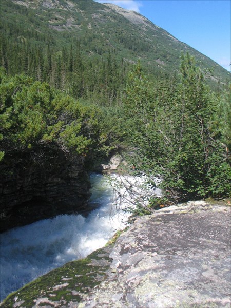 Фото 15. Водопадный каньон в верховьях Левой Фролихи