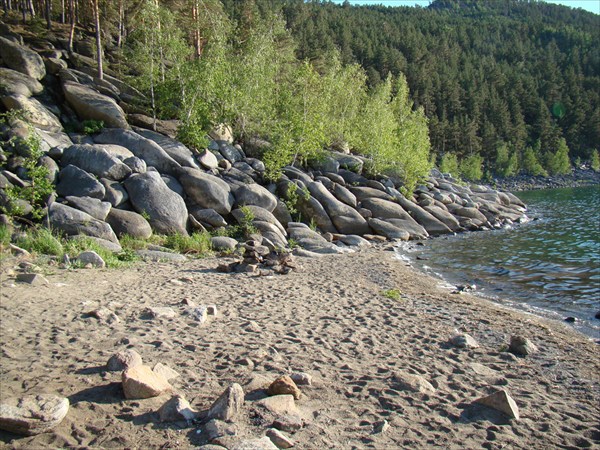 Дикий пляж на Б. Чебачьем