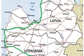 Карта 1. Карта стран Балтии