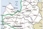 Карта 1. Карта стран Балтии
