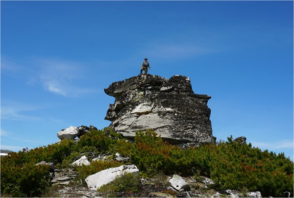 На вершине Николаевского останца