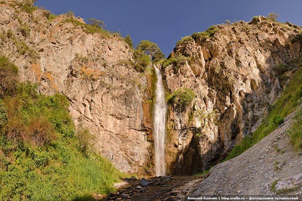 Водопад в ущелье Кегеты