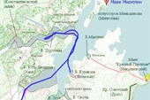 Схема Советской Гавани с указанными Арсеньевым топонимами