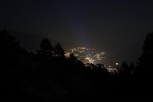 Ночная Ялта из стоянки ГCC на Ай-Петринской Яйле