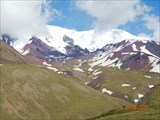 Вид на Эльбрус с запада