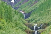 Каскад водопадов на притоке Геологической