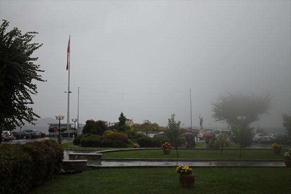 Охрид в тумане