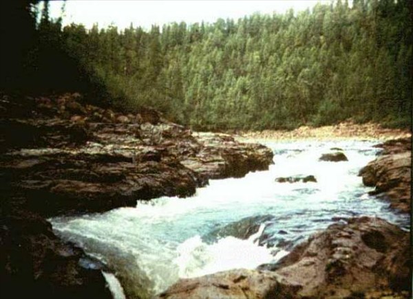 1-й водопад на р.Курейка (06.08)
