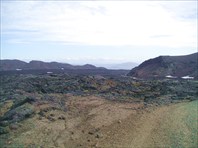 Лавовые поля на поъезде к вулкану Аскья (Askja).  