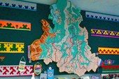 Карта ЯНАО в музее Пангоды