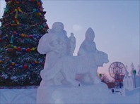 Снежный городок в Губкинском1