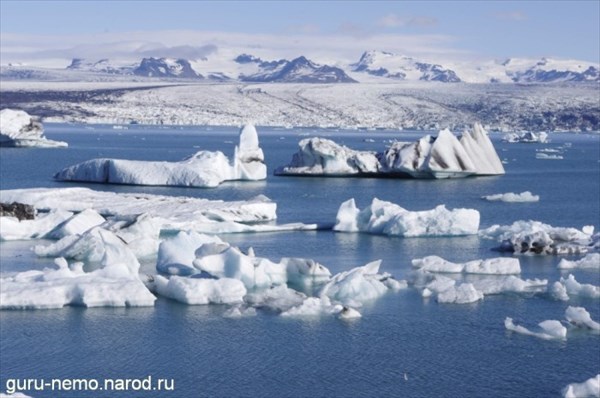 Айсберги в лагуне Jokulsarlon