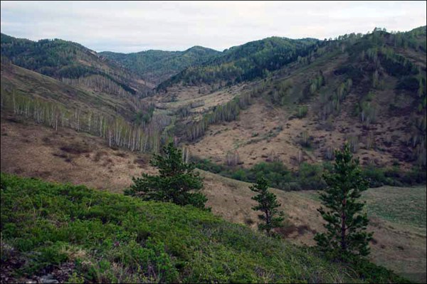 Вид на долину Яровки с севера