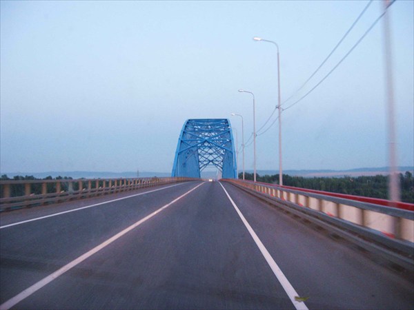 Новый мост через Енисей.
