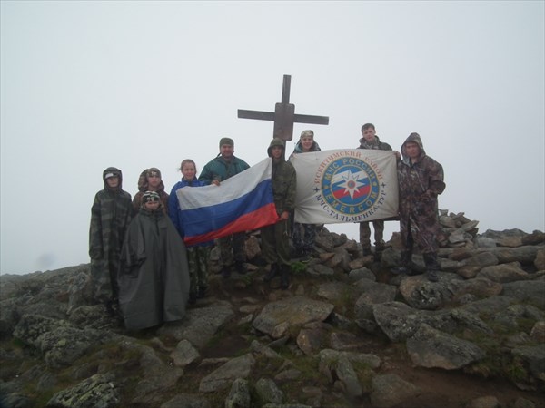 На пике Черского. В облаке...