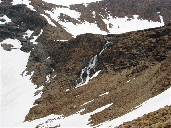 Водопад в верховьях  Левой Пайеры.