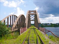 Ж/Д мост через Жабню-город Калязин