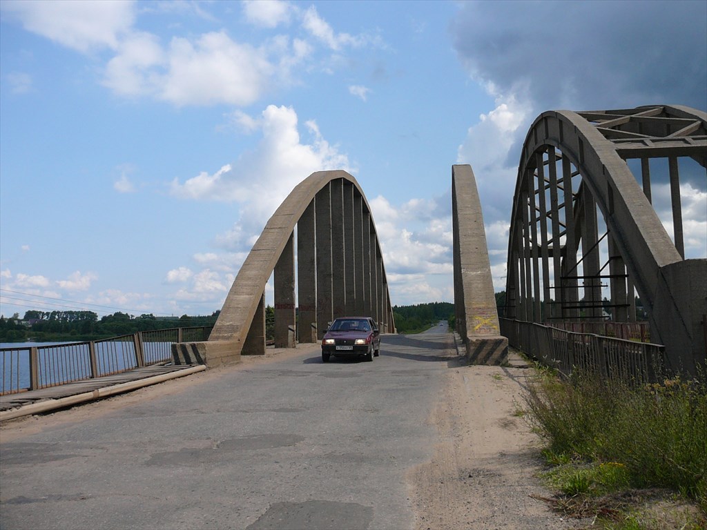 Мост через волгу в калязине