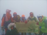 На вершине Ключевской - видимости просто нет
