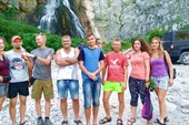 Наша команда на Гегском водопаде