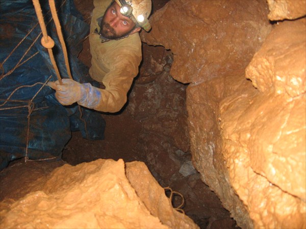 Работа в завале в пещере Космодром