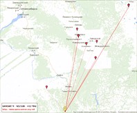 Карта связей на 430 МГц (70 см)