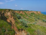 Азовские "Каньены" - здесь тоже берег обваливается в море