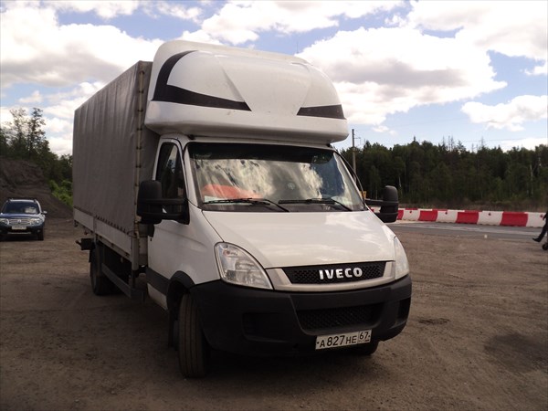 На этой "Iveco" я ехал почти до Москвы.