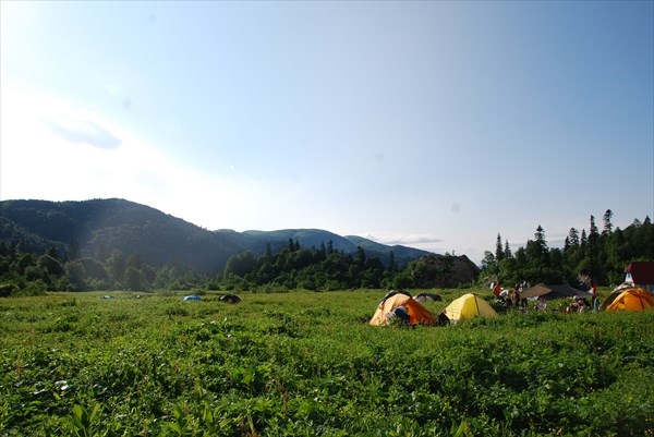 Палаточный лагерь приют "Фишт"