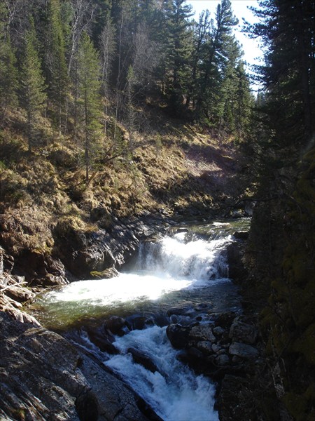 Начало каньона на р. Иня.