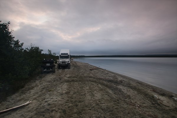 На берегу залива Умбозера (залив Тульилухт)