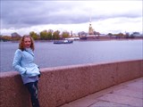 Вид на Петропавловскую крепость, Дворцовая набережная