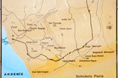 карта Селевкии Пиэрии -  древнего города неподалеку от Антиохии