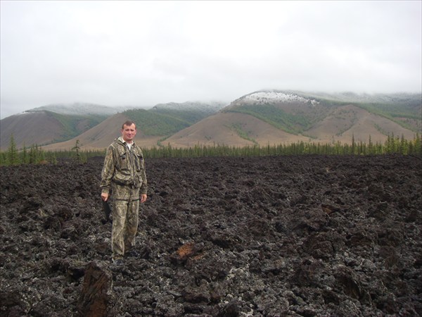 Лавовое поле в долине р.Жомболок