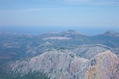 Вид на горы Supramonte с P. sos Nidos (1346 м)