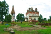18 июля 2006г. Река Лух. Реставрация монастыря во Фролищах.