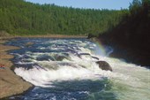 Малый Курейский водопад