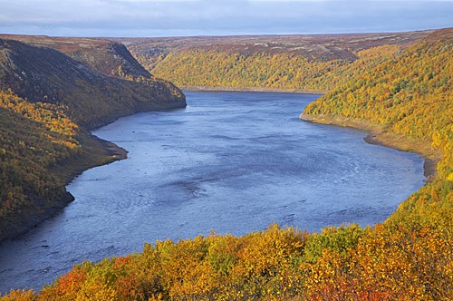 река Поной осенью