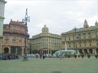 Генуя. Площадь Феррари (Piazza Ferrari)-город Генуя