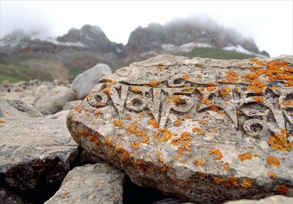 "Камнеклад" в верховьях тибетской реки