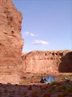 Наша палатка в каньоне