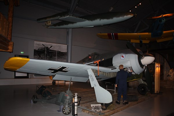 Немецкий Focke-Wulf Fw.190A-4 в Норвежском музее авиации