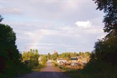 Радуга при входе в д.Севастьяново