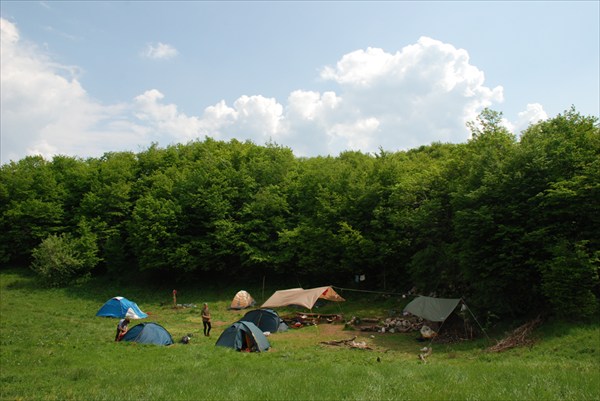 Лагерь у п. Монастыр-Чокрак