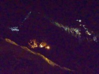 Попытка осветить зал Верна-пещера Пьер-Сен-Мартен