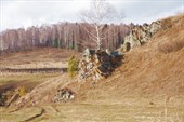 попадаются скалы, Бердь рядом в 500 м