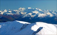 Белуха с Теректинского хрета. Сентябрь 2012-гора Белуха