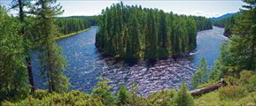 Хамсара за километр до водопада